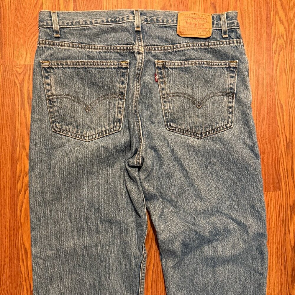 Vtg 90s Levis 505 4891 Straight Leg Jeans Mens 38x32 Denim Pants Y2K